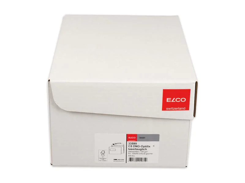ELCO Couvert Laser C5 mit Fenster links, 500 Stück