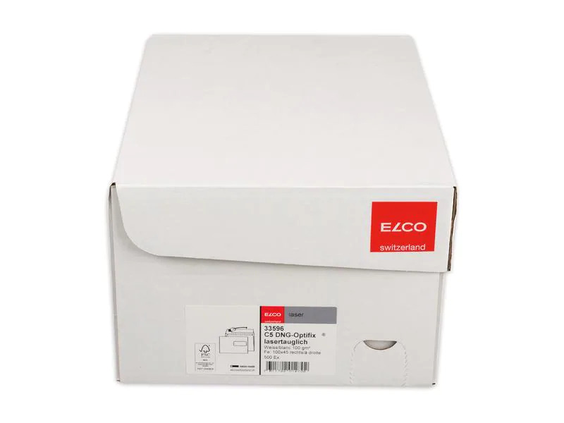 ELCO Couvert Laser C5 mit Fenster rechts, 500 Stück