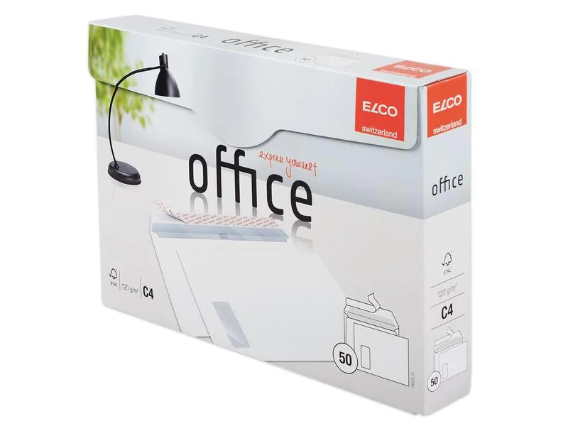 ELCO Couvert Office Box C4 mit Fenster rechts, 50 Stück