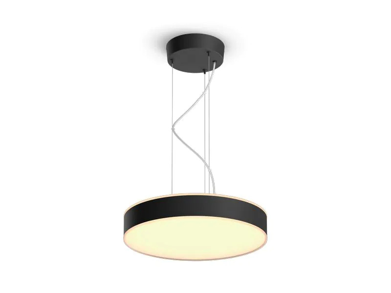 Philips Hue Pendelleuchte White Ambiance, Enrave, Schwarz, Bluetooth
