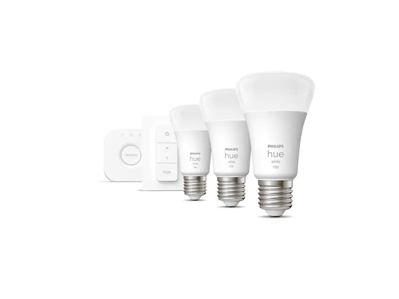 Philips Hue Starterset White Ambiance, 3 x E27, 75 W, Dimmschalter