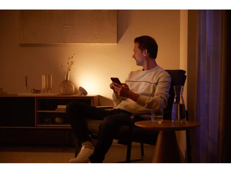 Philips Hue Tischleuchte Bloom Bluetooth, schwarz