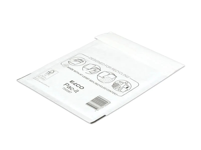 ELCO Luftpolstertasche 17.2 cm x 22.5 cm Weiss, 100 Stück