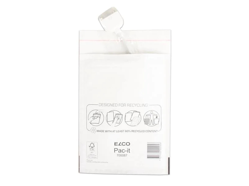 ELCO Luftpolstertasche 17.2 cm x 22.5 cm Weiss, 100 Stück