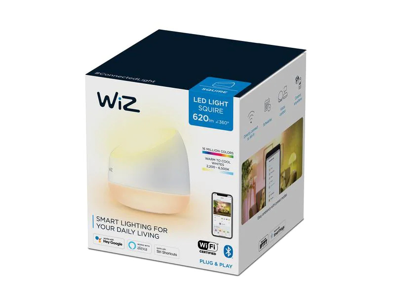 WiZ Tischleuchte SQUIRE, 9 W, Weiss, RGB