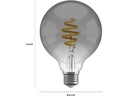 hombli Leuchtmittel Smart Filament Bulb, E27, 5.5 W, Smokey, Globe