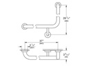 GROHE Wannengriff Essentials 94 x 68 cm, Chrom