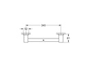 GROHE Wannengriff Essentials Cube 39 cm, Chrom