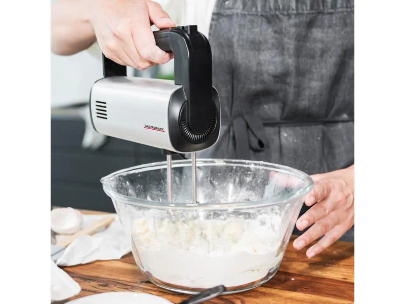 Gastroback Handmixer Design Handmixer Pro Silber/Schwarz