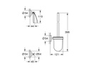 GROHE Badezimmer-Set Essentials Chrom, 3 in 1