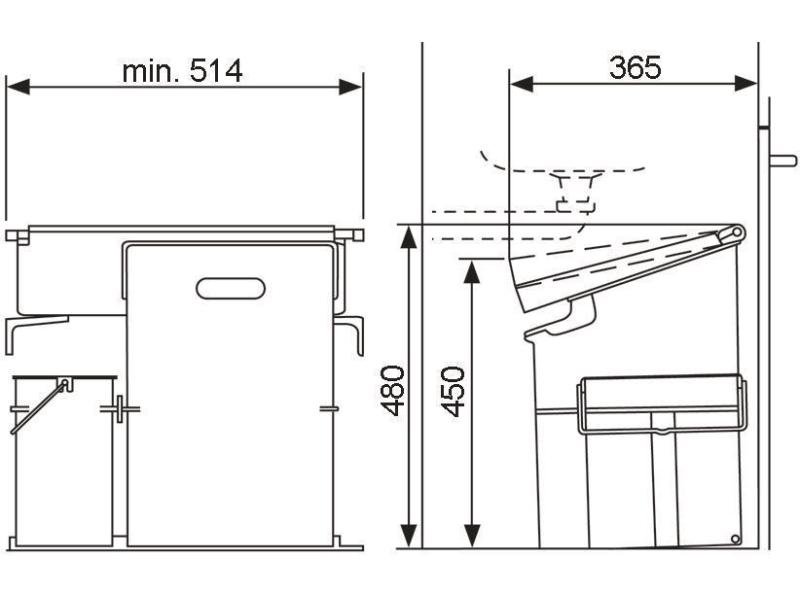 Müllex Abfalleimer COMPO 35/5