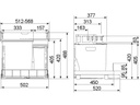 Müllex Abfalleimer EURO BOXX 55/60-R