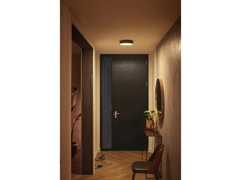 Philips Hue Deckenleuchte White Ambiance, Enrave S, Schwarz, Bluetooth