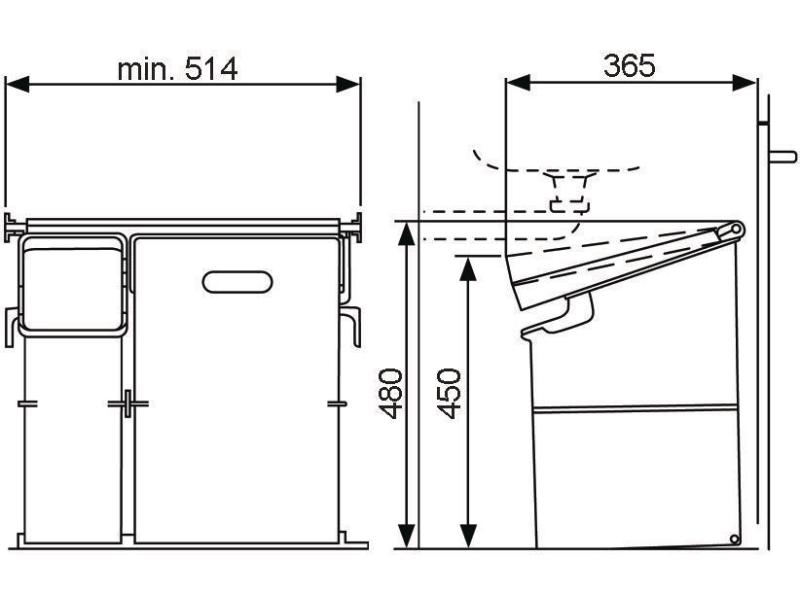 Müllex Abfalleimer KIPP 35/17