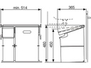 Müllex Abfalleimer KIPP 35/17