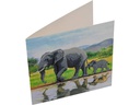 CRAFT Buddy Bastelset Crystal Art Card Elephant