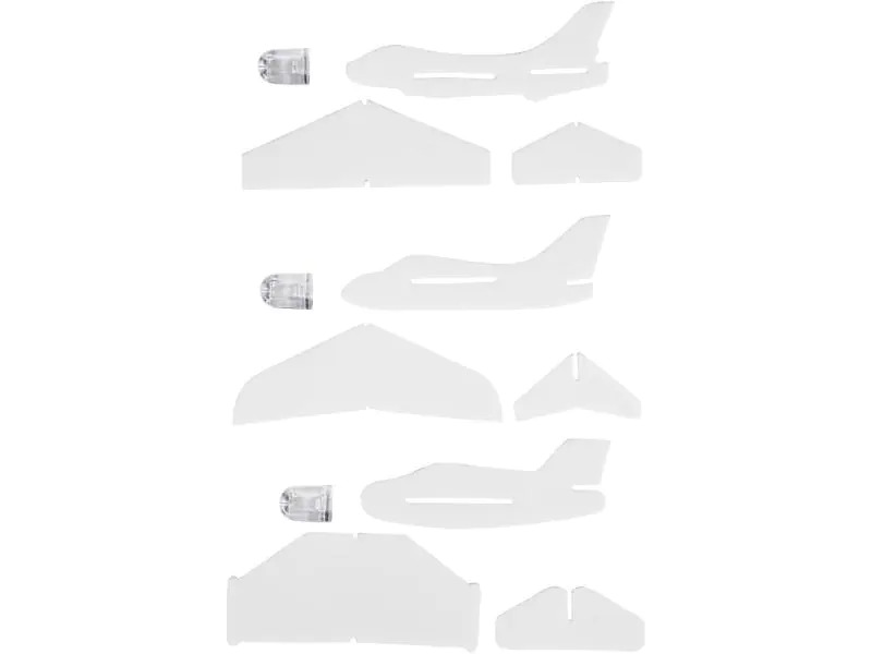 Creativ Company Bastelset Flugzeug, 3 Stück