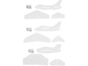 Creativ Company Bastelset Flugzeug, 3 Stück