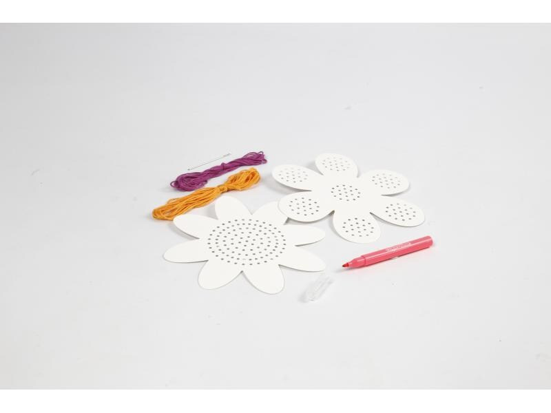 Creativ Company Bastelset Stickvorlage, Blumen, 1 Set