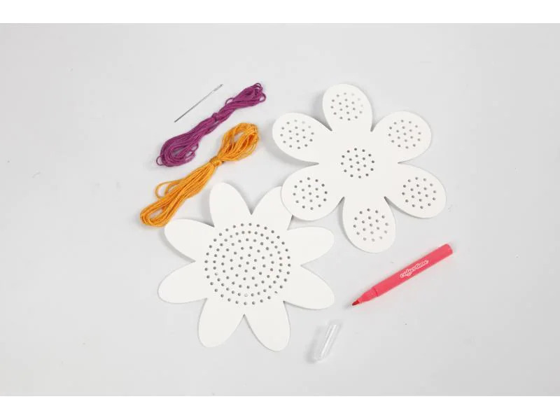 Creativ Company Bastelset Stickvorlage, Blumen, 1 Set