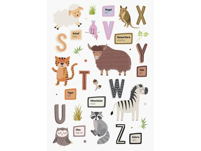 Heyda Bastelset Fensterbilder Tiere/Alphabet