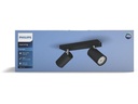 Philips Aufbauspot Kosipo, 2 x GU10, max 5.5 W, Schwarz