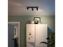 Philips Aufbauspot Kosipo, 3 x GU10, max. 5.5 W, Schwarz