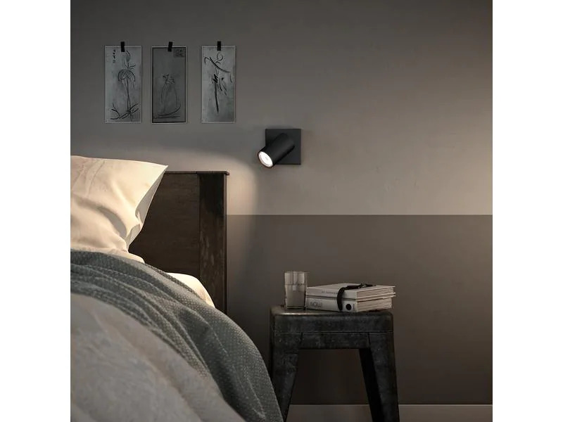 Philips Aufbauspot Kosipo, GU10, max. 5.5 W, Schwarz