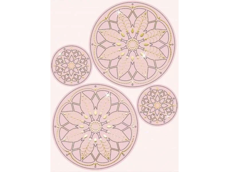 URSUS Bastelset Traumfänger, Rose/Gold, 2 Stück