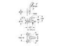 GROHE Badewannenarmatur Eurostyle Cosmopolitan 1/2 mit Brause