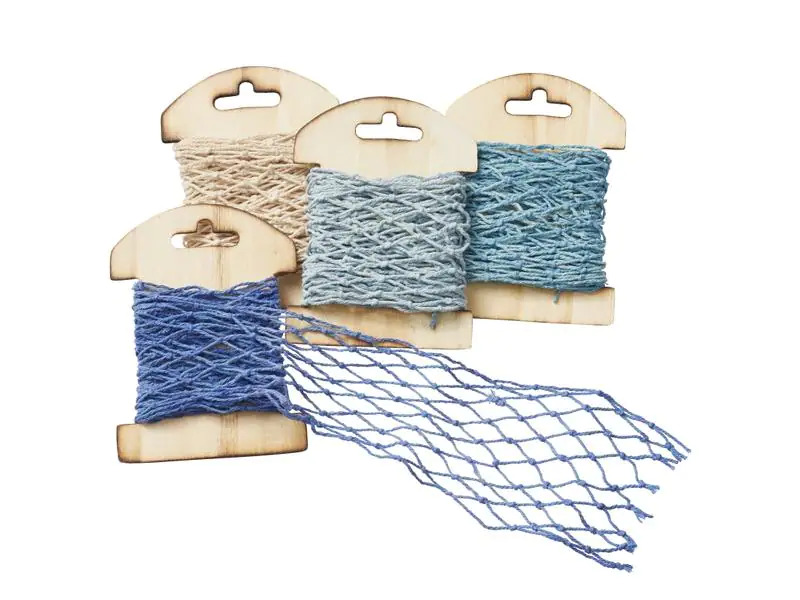 HobbyFun Textilband Netzband 130 mm x 1 m, Beige