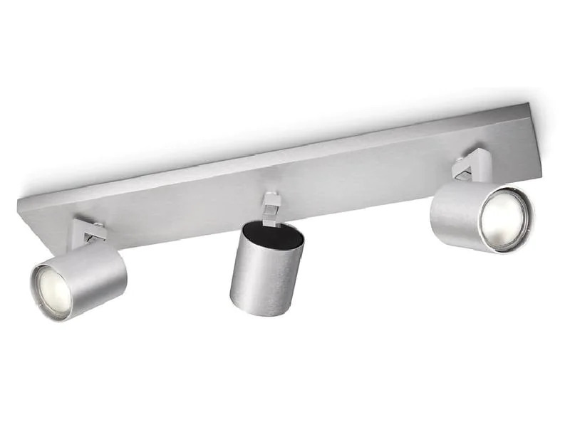 Philips Aufbauspot Runner, 3 x GU10, 20 W, Silber