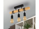 EGLO Leuchten Deckenleuchte TOWNSHEND 3x E27 Schwarz