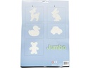 Creativ Company Bügelperlen Platten JUMBO Transparent