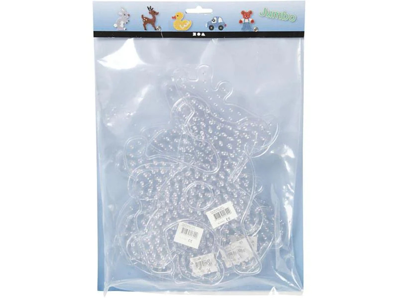 Creativ Company Bügelperlen Platten JUMBO Transparent