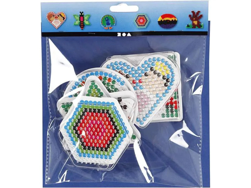 Creativ Company Bügelperlen Platten Set Transparent