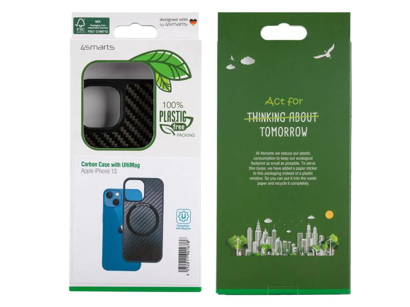 4smarts Back Cover Carbon mit UltiMag iPhone 13