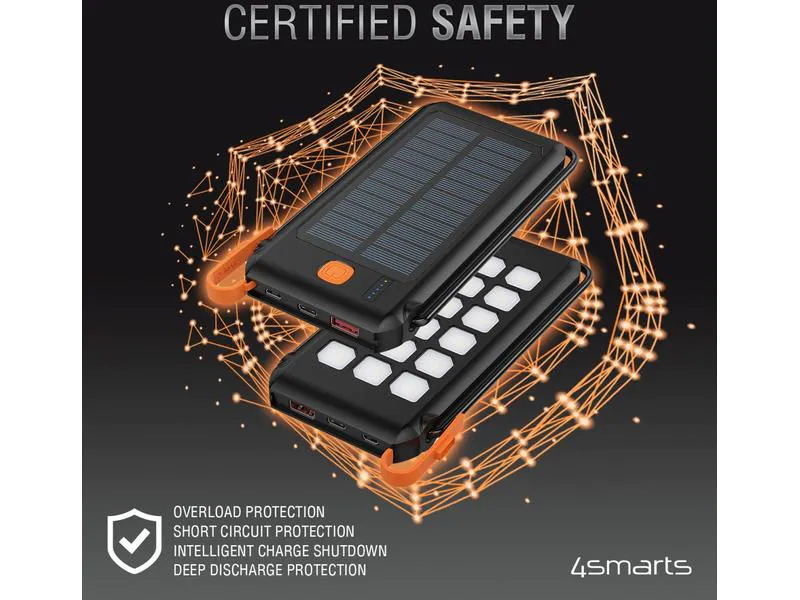 4smarts Solar-Powerbank TitanPack Flex 10.000 mAh