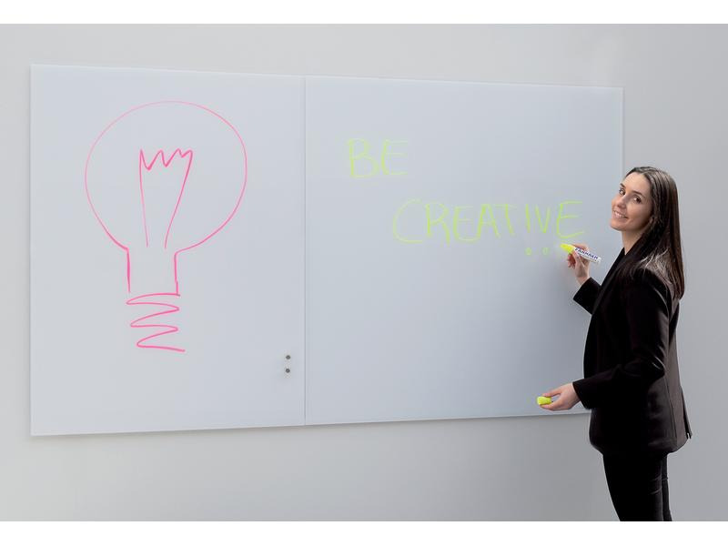 Franken Glassboard 120 cm x 240 cm, Weiss