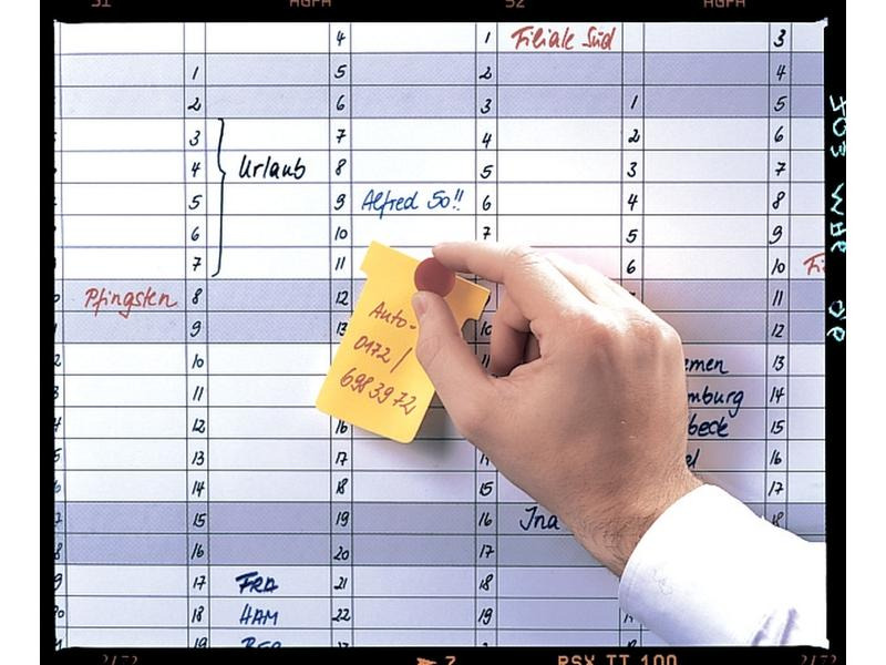 Franken Kalender Jahreskalender Deutsch 90 cm x 120 cm, Weiss