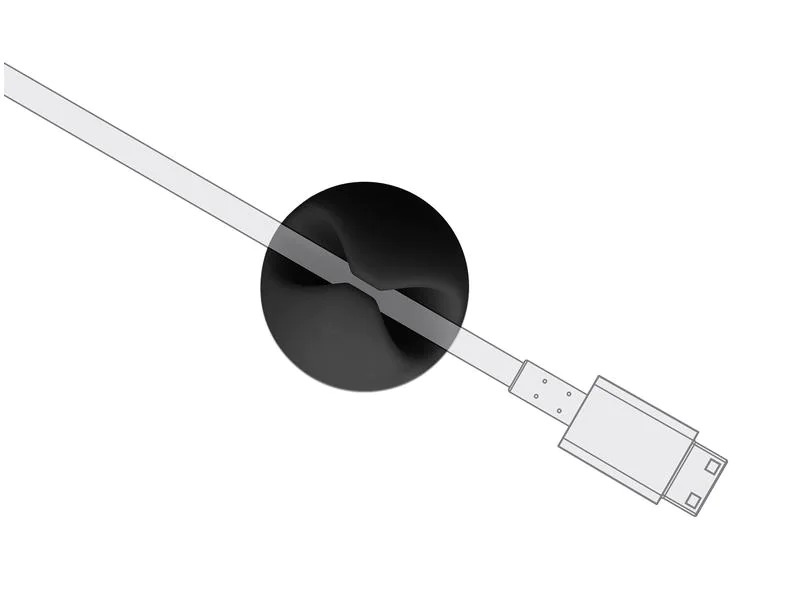 Delock Kabelhalter 35mm, für 1 Kabel, selbstklebend 6 Stück