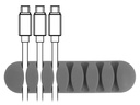 Delock Kabelhalter 4 mm, 3x2 Stück, weiss, grau, schwarz, 7 Durchf