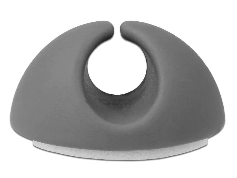 Delock Kabelhalter 6,5 mm 2x3 Stück, grau&amp;weiss