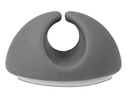 Delock Kabelhalter 6,5 mm 2x3 Stück, grau&amp;weiss