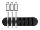 Delock Kabelhalter 82mm, für 7 Kabel, selbstklebend 6 Stück