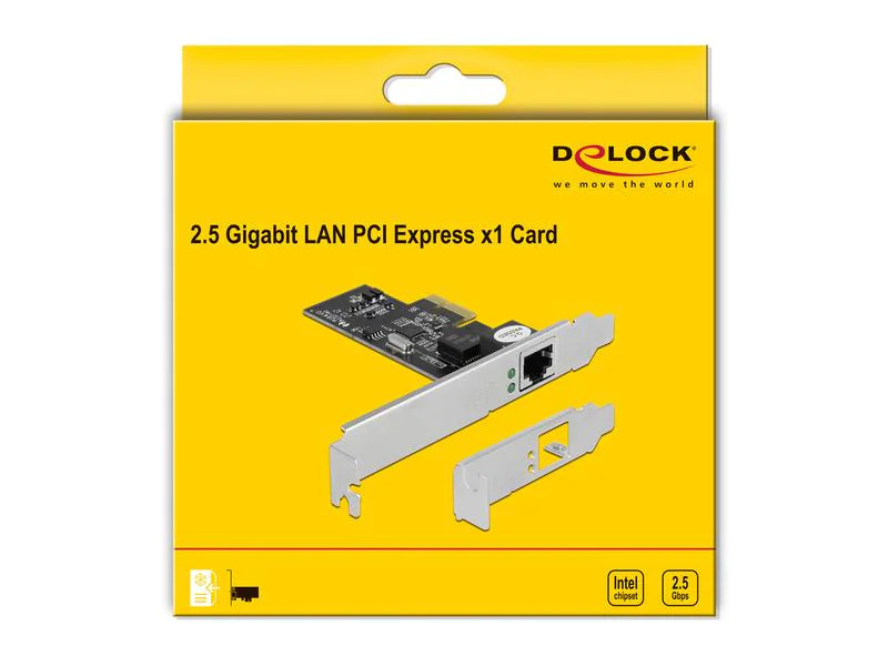 Delock Netzwerkkarte 1x 2.5 Gbps RJ-45 PCI-Express x1