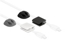 Delock Kabelhalter und Kabelclip Set 4 Stück
