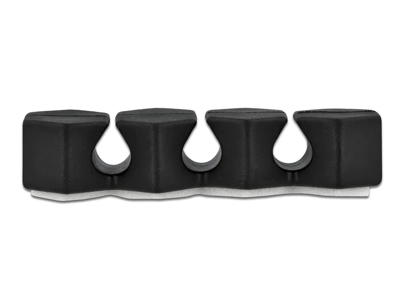 Delock Kabelhalter wabenförmig Set, mit 3 Durchführungen 6 Stück
