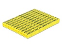 Delock Kabelkennzeichnung Clips A-Z  gelb, 10x 26 Stück