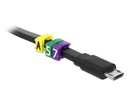 Delock Kabelkennzeichnung Clips A-Z  gelb, 10x 26 Stück